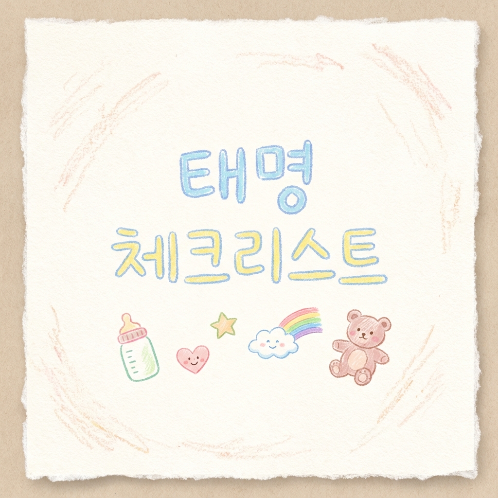 태명 체크리스트