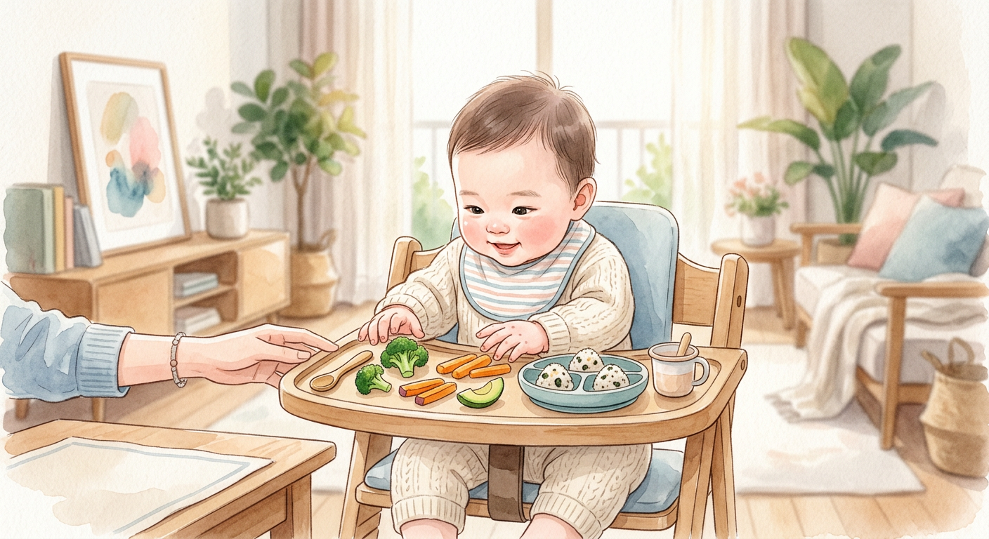 baby-led weaning illustration